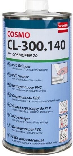 Очиститель для ПВХ Cosmo CL-300.140 (fen 20), 1 л