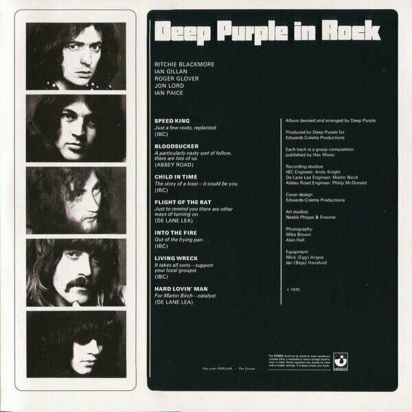 Deep Purple Deep Purple - In Rock (colour) Warner Music - фото №7