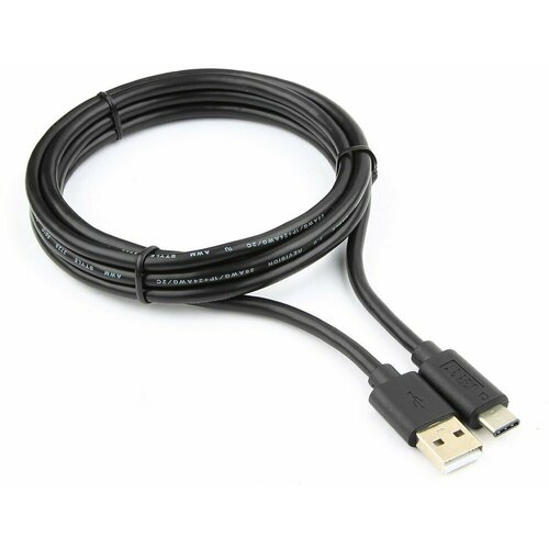 кабель передачи данных usb type c длина 5 м fotokvant ctd 5 a c 3 0 Набор из 3 штук Кабель USB Cablexpert CCP-USB2-AMCM-6, USB2.0 AM/USB Type-C, 1,8 м