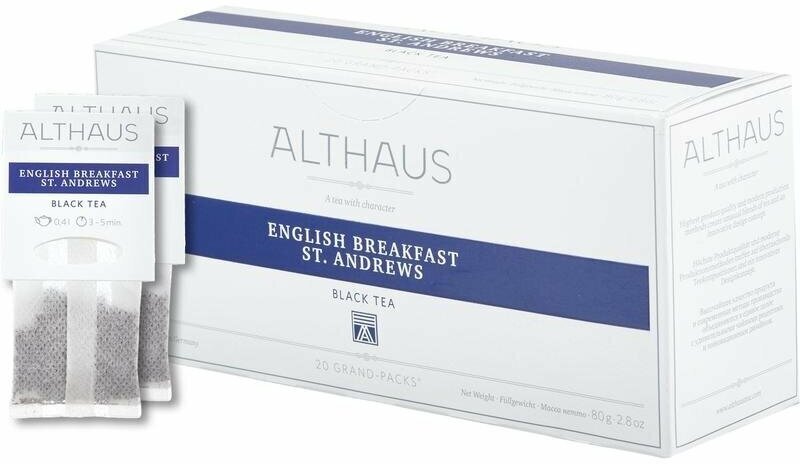 Чай черный Althaus English Breakfast St. Andrews в пакетиках для чайника, 20 пак. - фотография № 5