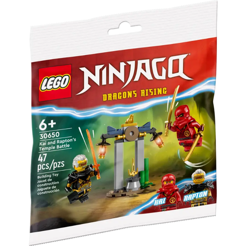 конструктор lego ninjago legacy 71733 легендарные битвы коул против призрачного воина с 6 лет Конструктор LEGO NinjaGo 30650 Битва Кай и Рэптон