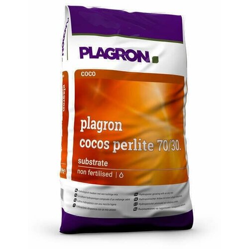 plagron hydro cocos 60 40 45l Кокосовый субстрат Plagron Cocos Perlite 70/30 50L