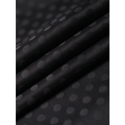 Ткань подкладочная чёрная жаккард для шитья, MDC FABRICS P088/bk полиэстер 100% для верхней одежды. Отрез от 1 метра