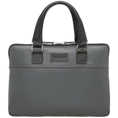 фото Сумка lakestone классическая, натуральная кожа, серый