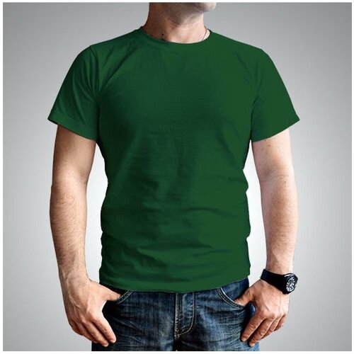 Футболка Fayz-M, размер 52, зеленый футболка fayz m хлопок однотонная дышащий материал трикотаж размер 52 зеленый