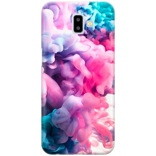 фото Re:pa накладка transparent для samsung galaxy j6+ 2018 с принтом "розово-голубой дым"