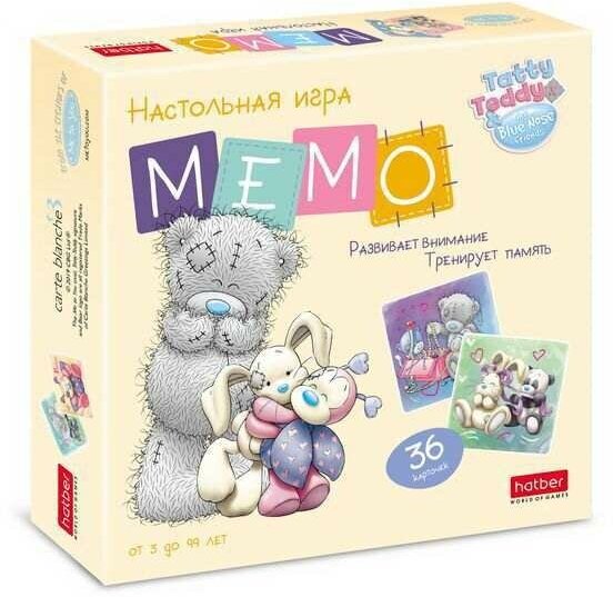 Игра настольная "мемо 36 карточек MeToYou" Hatber 36ИнМ-22889