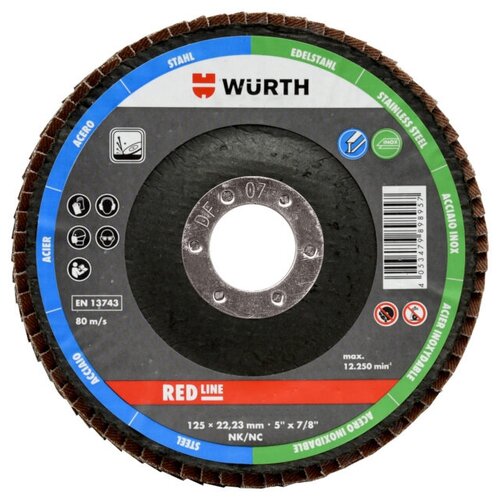 WURTH диск-лепестк.-зачистн.-NC-22,23-G60-D125 0579580326961 10