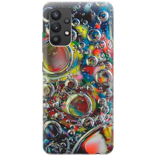 фото Ультратонкий силиконовый чехол-накладка для samsung galaxy a32 с принтом "маленькие пузырьки" gosso