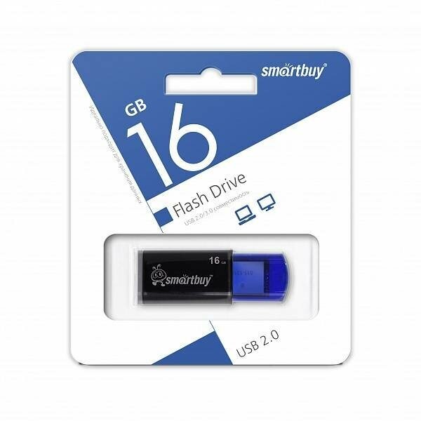 USB флеш накопитель Smartbuy 16GB Click Blue (SB16GBCL-B)