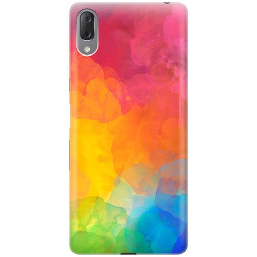 фото Re:pa накладка transparent для sony xperia l3 с принтом "буйство красок"