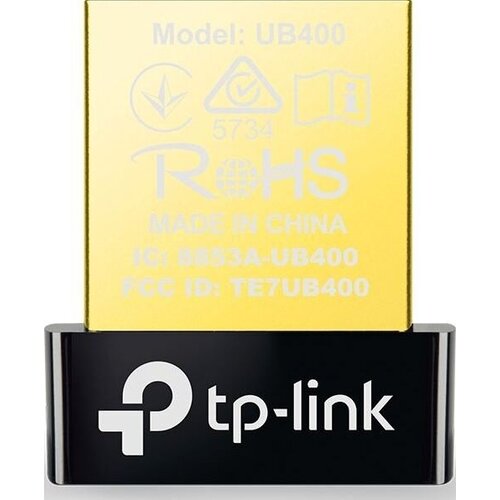 комплект 5 штук сетевой адаптер bluetooth tp link ub400 usb 2 0 Bluetooth адаптер TP-Link UB400, черный