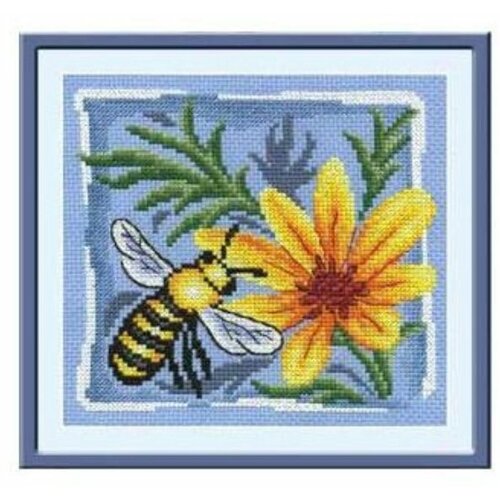 Набор для вышивания PANNA Panna ПС-0630 Трудолюбивая пчелка ПС-0630, размер 16.5х15 см набор для вышивания крестиком panna на морских просторах kr 1296