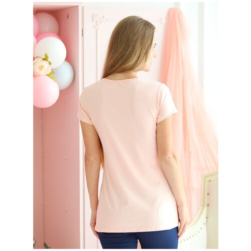 фото Футболка фэст абрикосовая для беременных и кормящих (50)