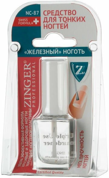 Zinger средство для тонких ногтей Железный ноготь NC87 12 мл 1 шт
