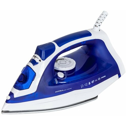 Утюг Supra IS-2411 2400 Вт керамика вертикальное отпаривание противокапельная система система самоочистки 449700₽