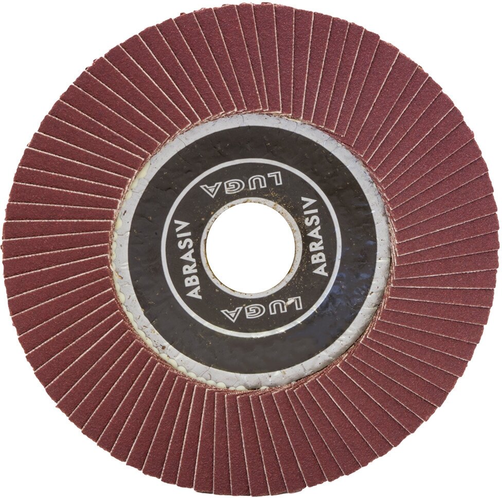 Круг лепестковый торцевой Луга - Абразив КЛТ1 P 24 (№63) 125 x 22 мм