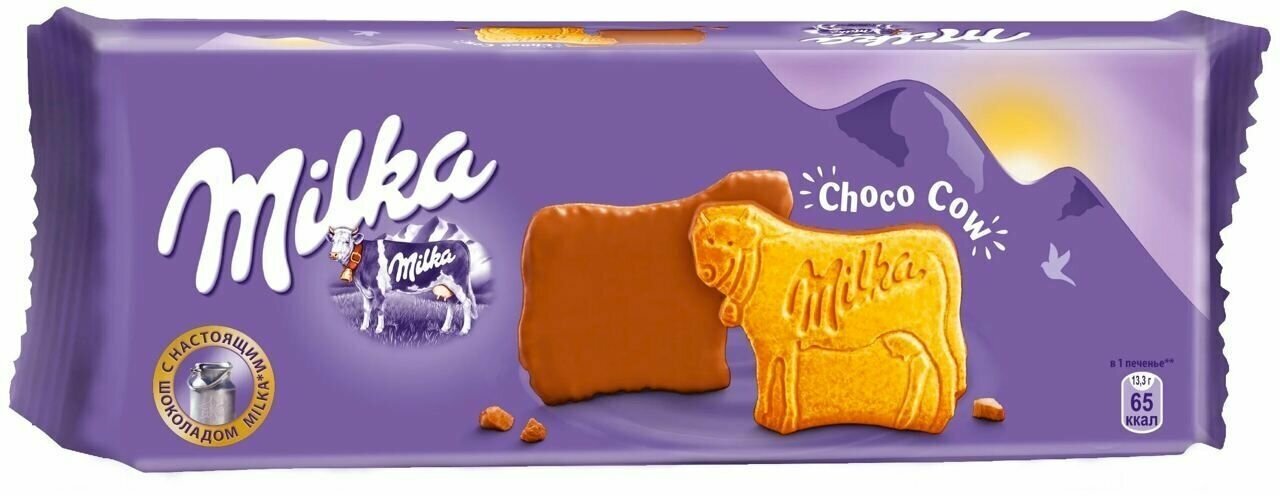 Милка (Milka) печенье коровки набор 3 упаковки Choco Cow (Moo) х 168г - фотография № 5