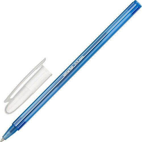 Ручка шариковая неавтоматическая Attache Economy синяя синий корпус толщина линии 0.5 мм, 1513264