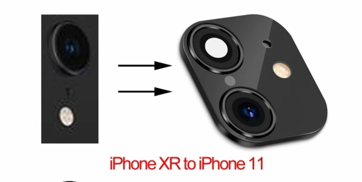 Iphone Камера обманка черный на Iphone 10 ХR