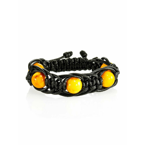 фото Браслет, янтарь, 1 шт., размер 16 см, размер one size, бежевый amberhandmade