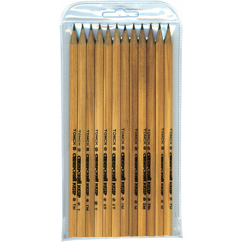 Набор чернографитных карандашей Сибирский кедр 12 шт