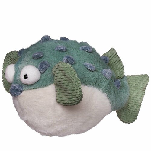Мягкая игрушка Abtoys В дикой природе. Рыба Фугу зеленая, 22см M4881 мягкая игрушка в дикой природе рыба скат 25см abtoys [m4917]