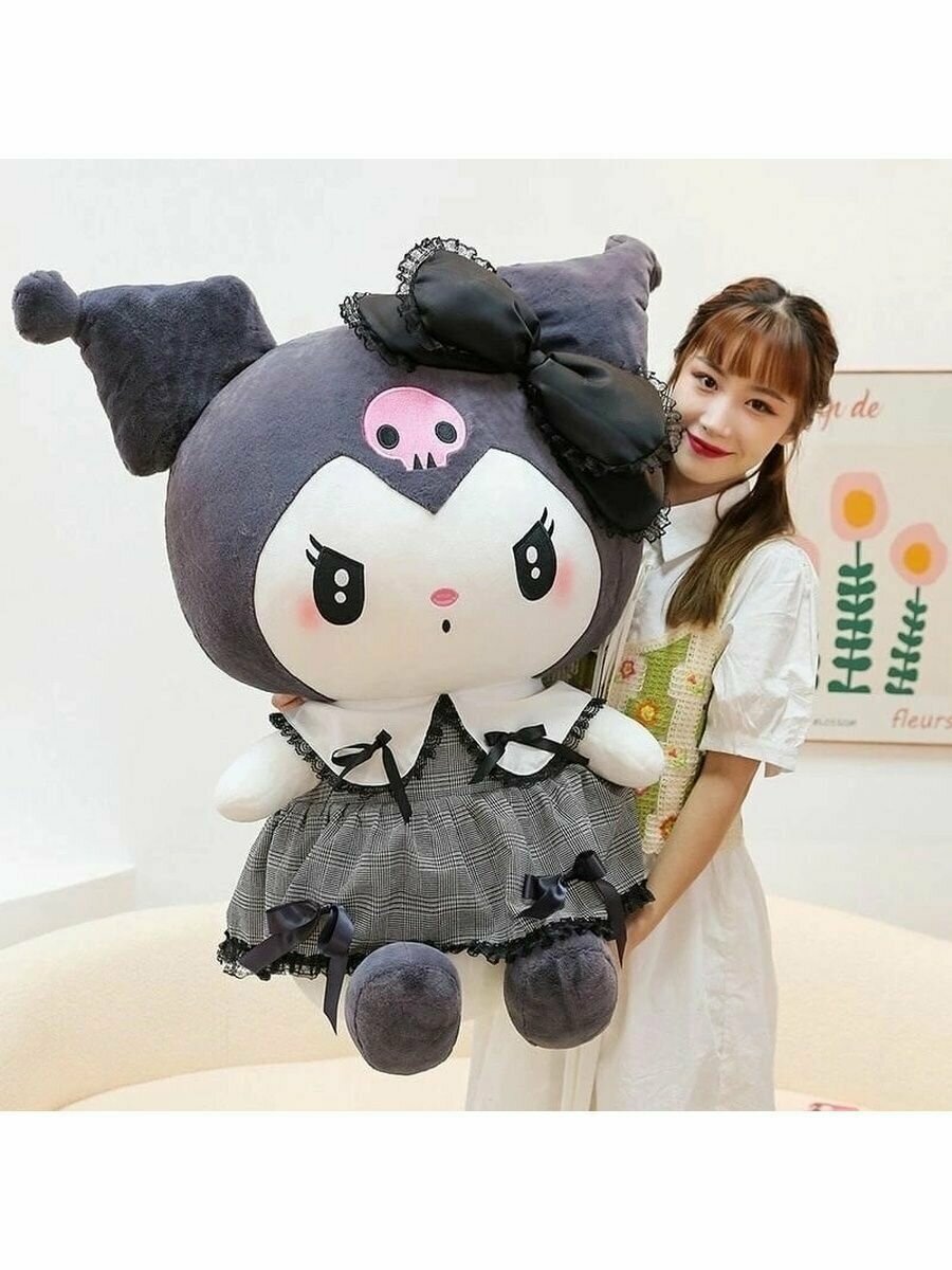 Мягкая игрушка из аниме Куроми большая Kuromi, 50 см