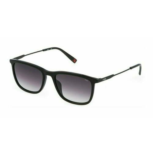 Солнцезащитные очки Fila SFI214 0700, прямоугольные, для мужчин, черный
