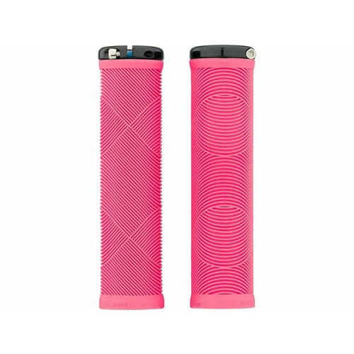 фото Ручки руля велосипеда, грипсы lizard skins strata, neon pink (розовый неоновый)