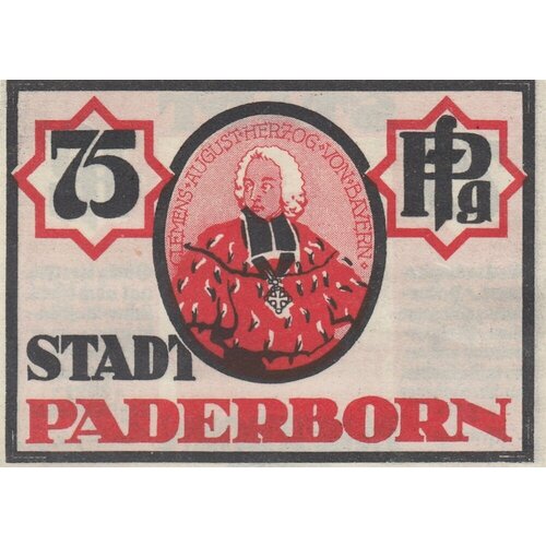 Германия (Веймарская Республика) Падерборн 75 пфеннигов 1921 г. (Вид 4) (2)