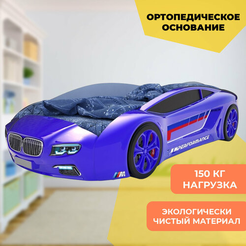 Кровать-машина синяя Roadster 