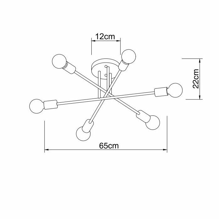 Люстра Arte Lamp ALASTOR A5435PL-6WH - фото №11