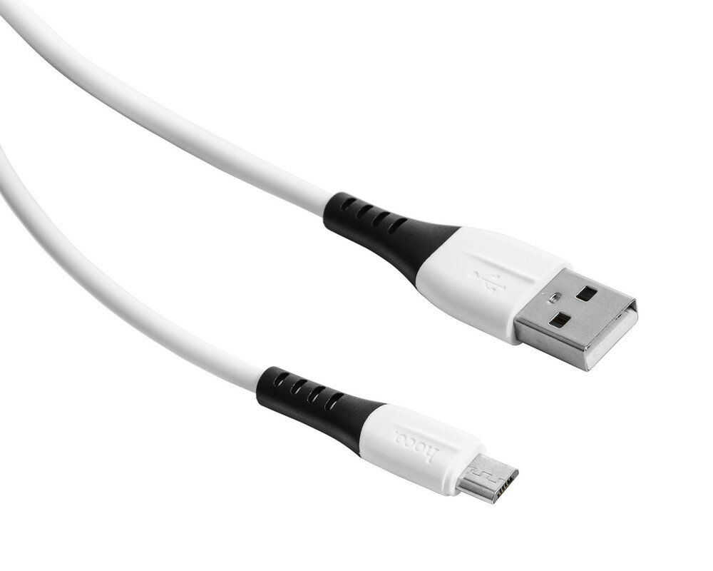 фото Кабель USB-A 2.0 - Micro USB HOCO X82 1m 2,4A черно-белый