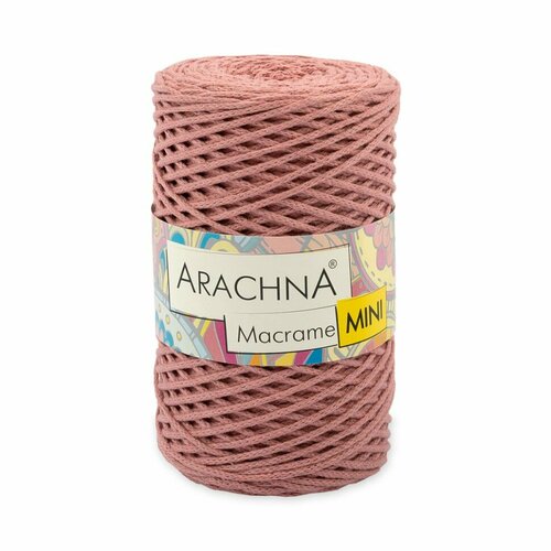 Пряжа ARACHNA Macrame Mini (80% хлопок, 20% полиэстер) 4х250г/200м цв.46 античная роза