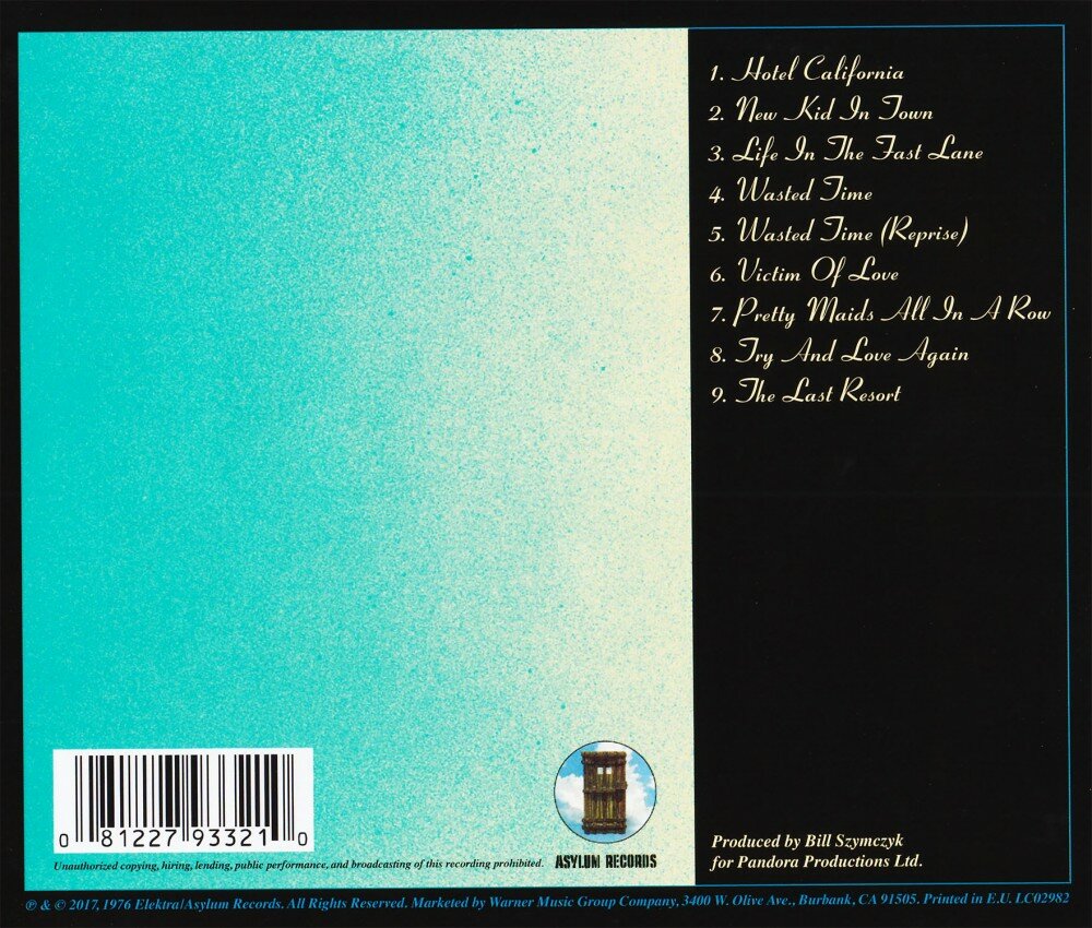 Компакт-Диски, Warner Music, EAGLES - Hotel California (40Th Anniversary) (CD) Медиа - фото №5