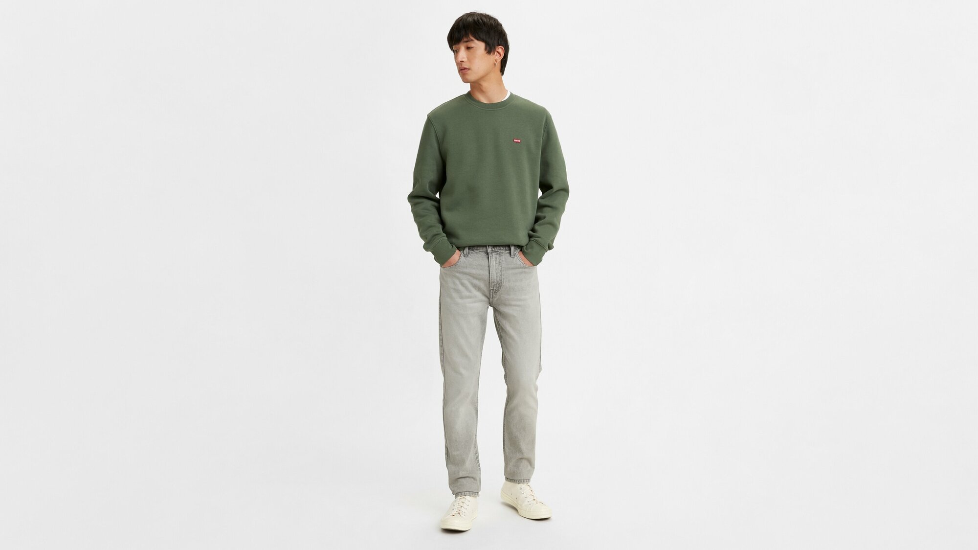 Джинсы скинни Levi's серый 