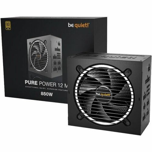 Блок питания be quiet BE QUIET Pure Power 12 M 850W Gold ATX 30 BN344 1852000₽