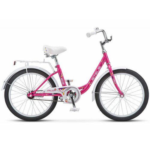 Детский велосипед Stels Pilot 205 C Z010, год 2023, цвет Красный-Розовый
