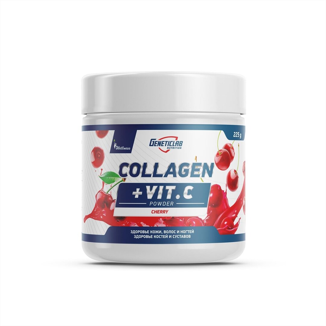 GeneticLab Nutrition Collagen Plus 225 г вишня