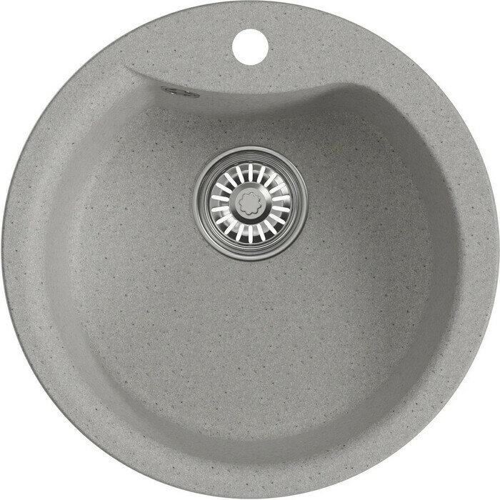 Мойкa ML-GM12 круглая, серая (310), 480мм (глуб. чаши 210) NEW