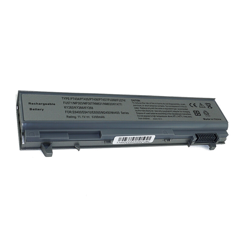 Аккумулятор OEM (совместимый с XV2VV YKF0M) для ноутбука Dell Latitude E6400 11.1V 5200mAh серебристый