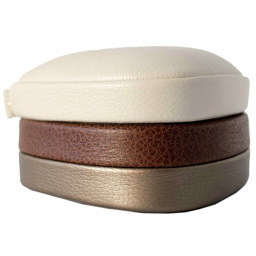 Малая кожаная шкатулка Makey 013-07-21 цвет бронза-тоскана-молочный