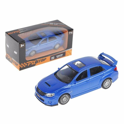 RMZ City 1:43 Subaru WRX STI без механизмов (2 в асс) машинка металлическая UNI-FORTUNE 444006 fiberglass headlight eyebrows eyelids covers for 2015 2018 subaru wrx sti