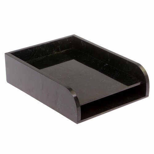 Лоток для бумаг А4 двухъярусный черный змеевик 125749 11450₽