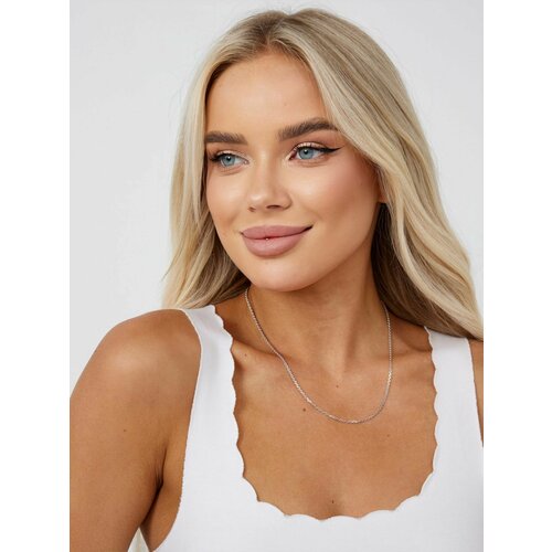 Цепь Nasip, серебро, 925 проба, родирование, длина 50 см, средний вес 5.2 г, серебряный