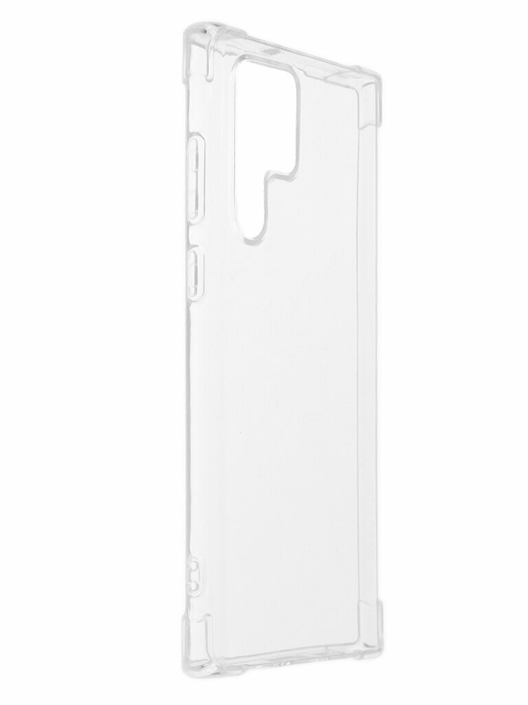 Чехол накладка силикон iBox Crystal для Samsung Galaxy S22 Ultra, с усиленными углами (прозрачный) - фото №4