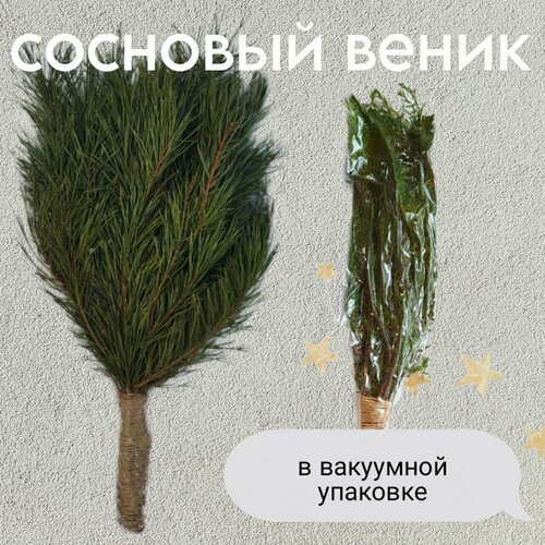 Сосновый банный веник в вакуумной упаковке банный веник сосновый 10 штук