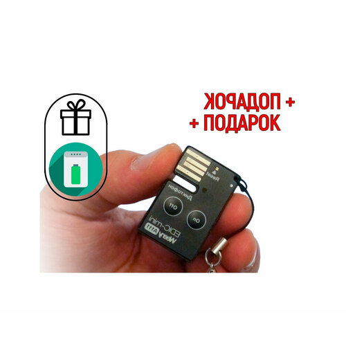 диктофон для записи edic мини a102 microsd q20722edi 2 подарка power bank 10000 mah sd карта запись речи до 20 метров автономная работа Диктофон с функцией VOX с активацией голосом - Edic-мини A111 (моно) (W91199EDI) +подарок (Power-bank 10000 mAh) (VOX голосовая активация, дальность з