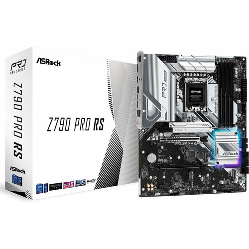 ASROCK Материнская плата Asrock Z790 PRO RS Soc-1700 Intel Z790 4xDDR5 ATX AC97 8ch71 25Gg RAIDHDMIDP Z790 PRO RS 2505000₽